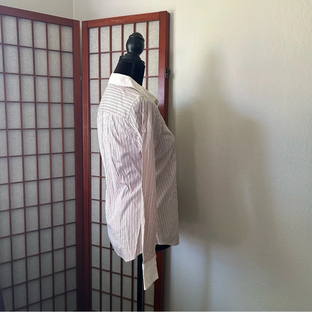 Pink Pinstripe J. Crew Button Up - Picture 4 of 17